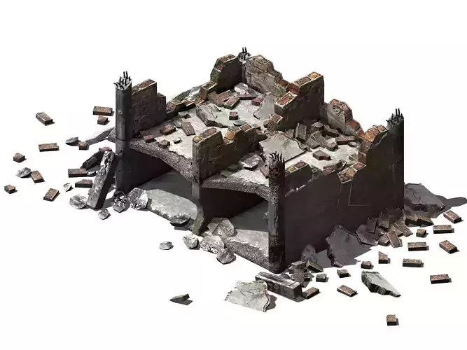 The future world - street waste 06 3D model