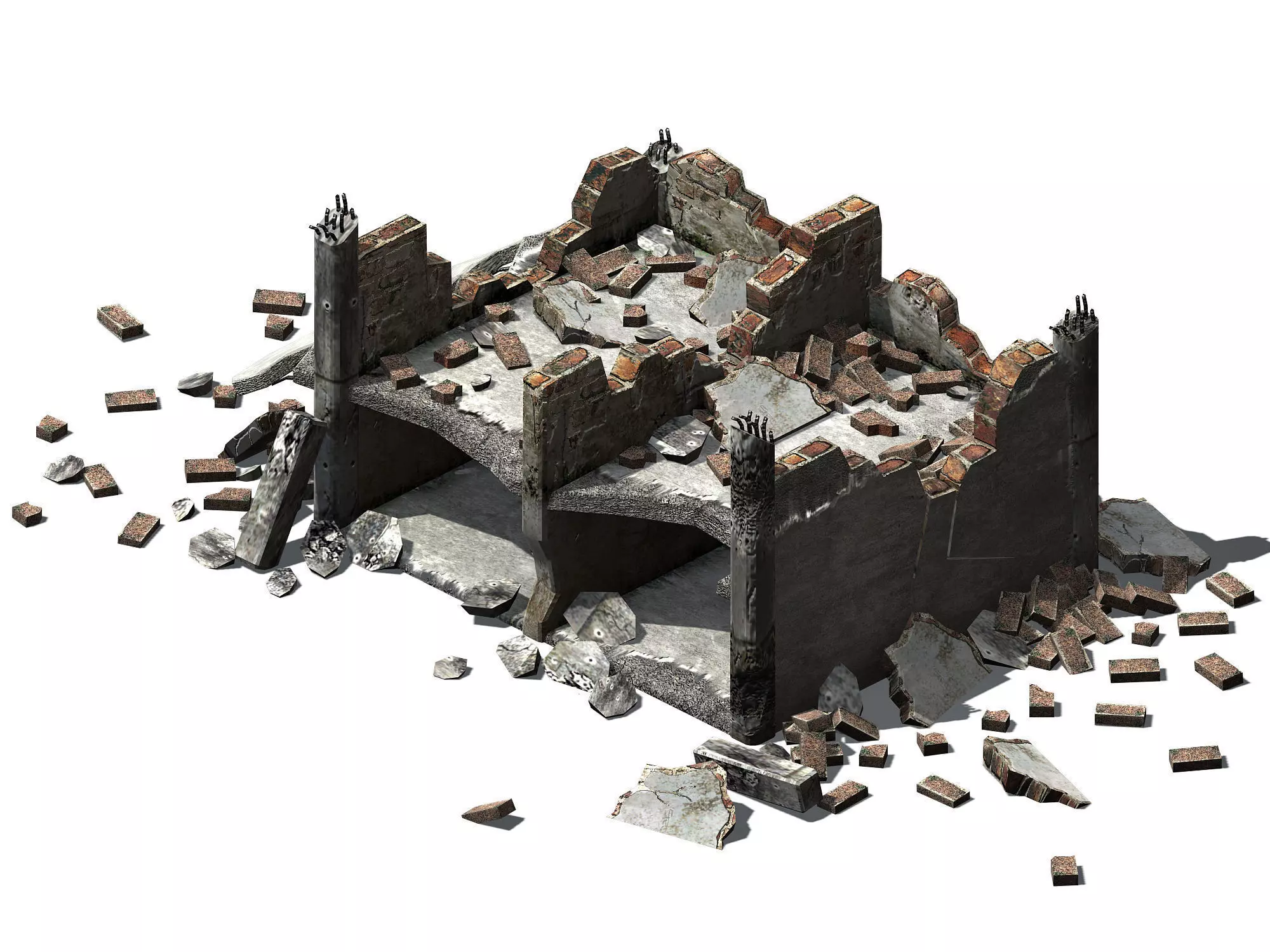 The future world - street waste 06 3D model_0