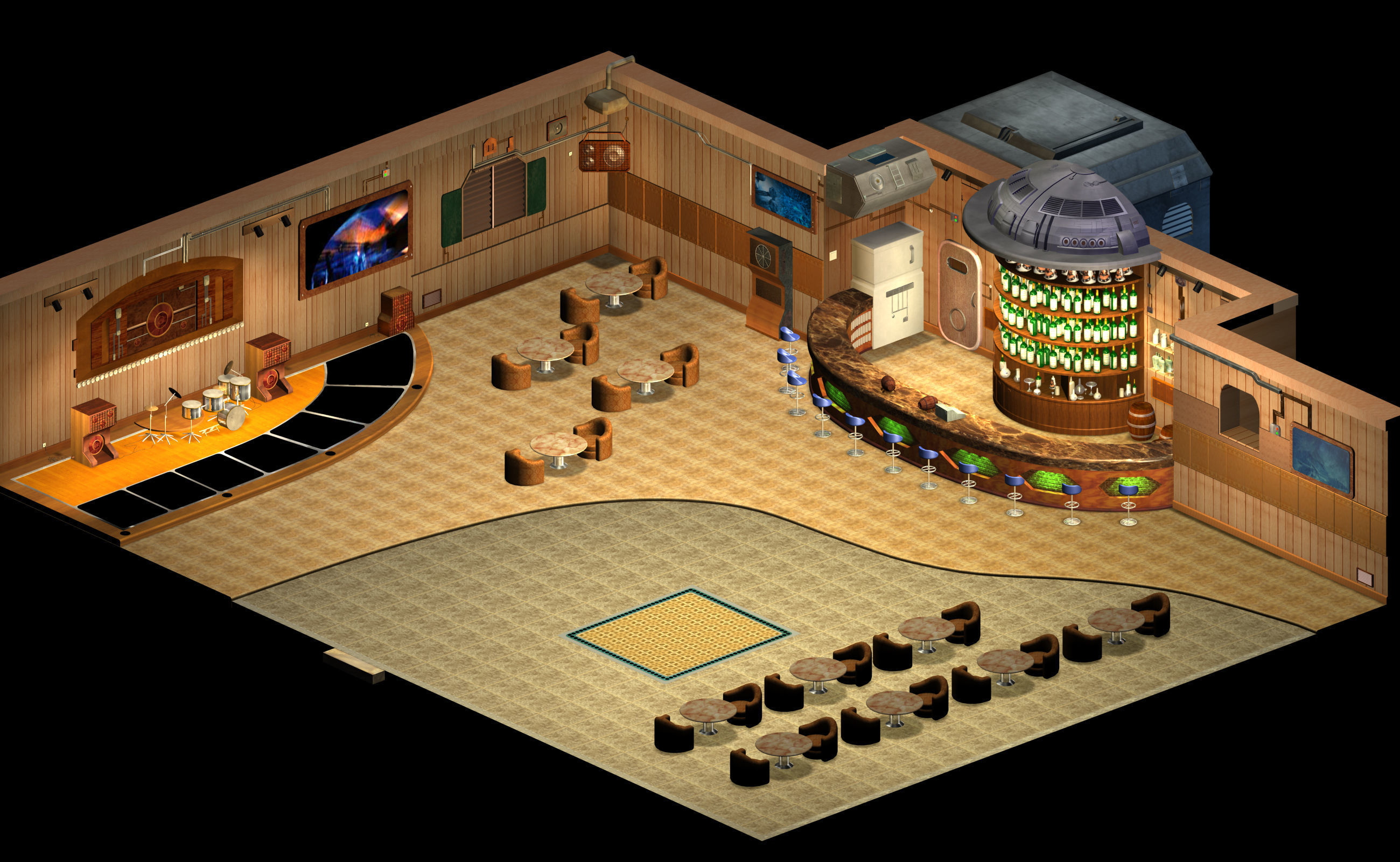 Future World - Bar 06 3D model_4