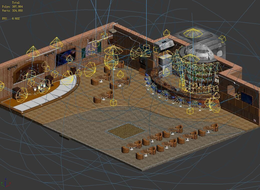 Future World - Bar 06 3D model_2