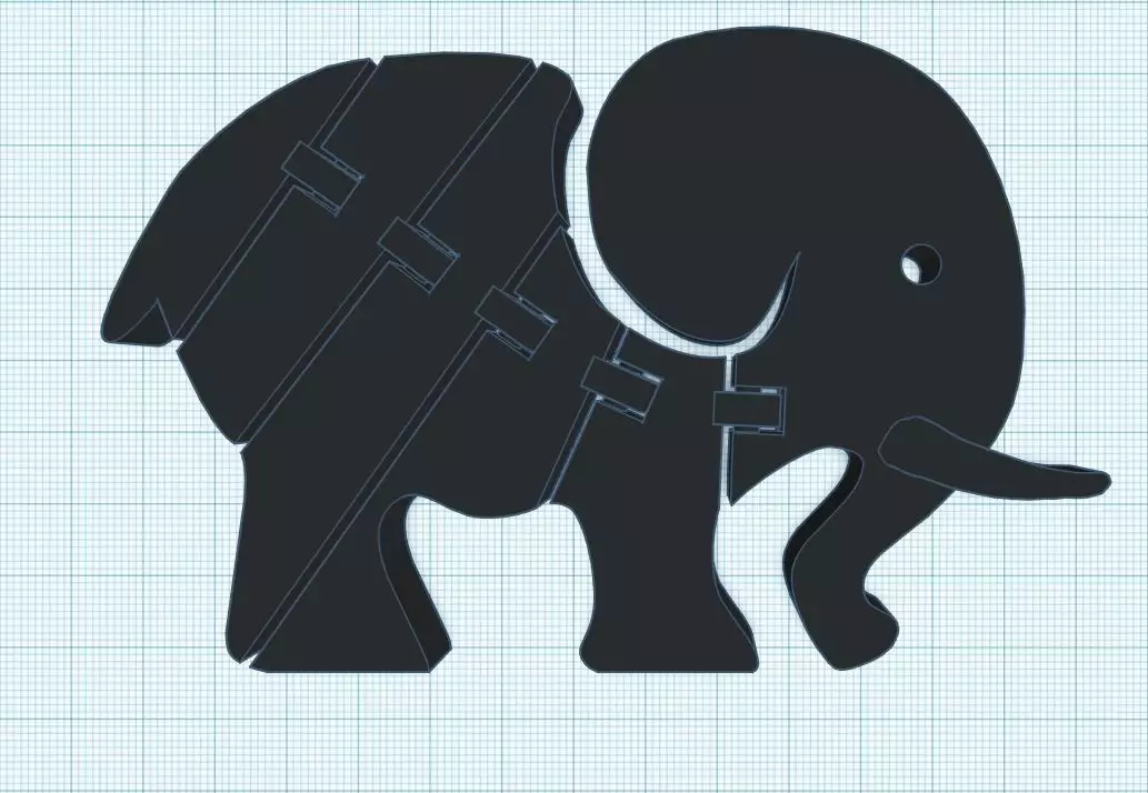 Flexi Tusker Free 3D print model