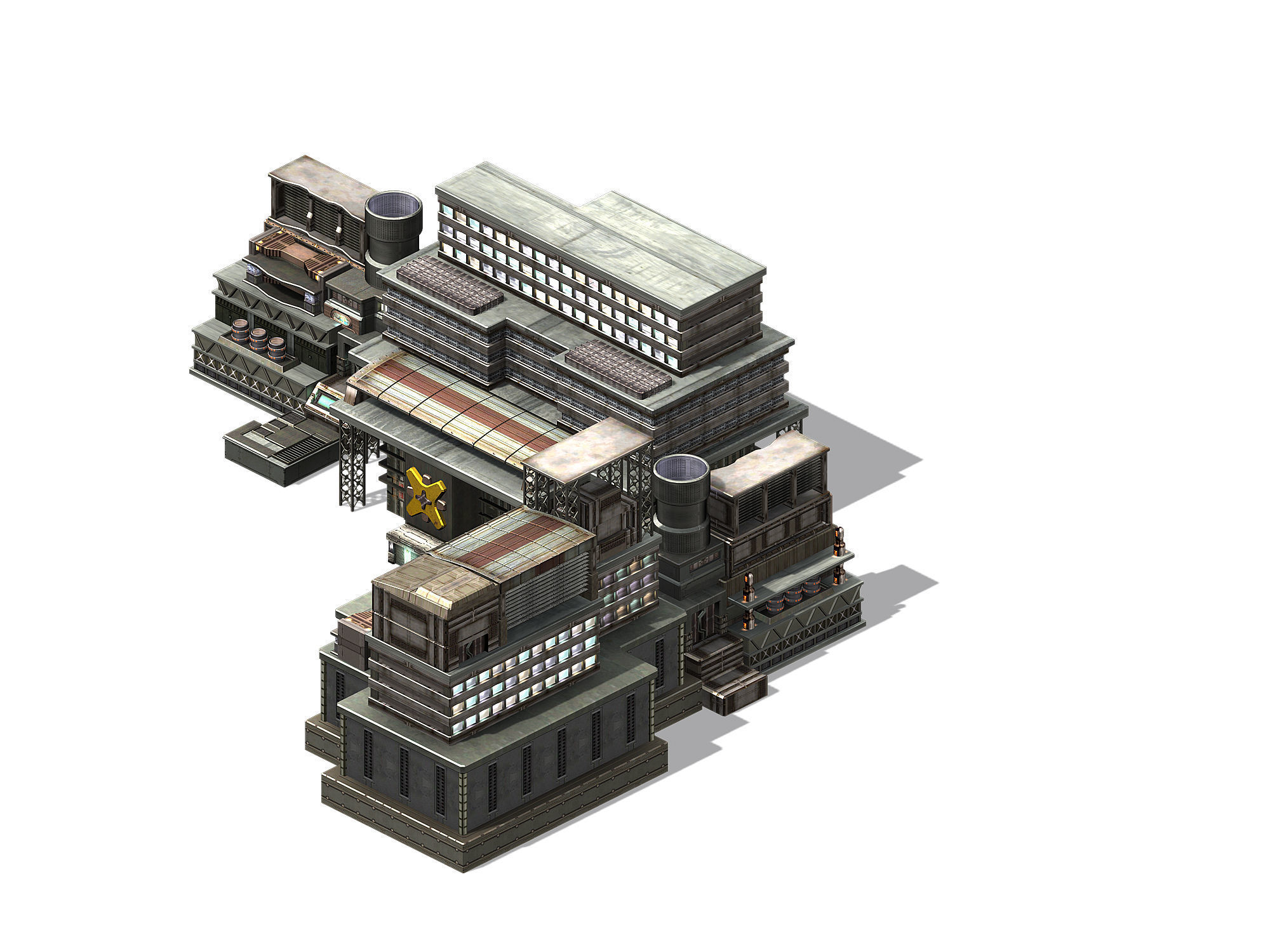 Future World - Residential Area 02 3D model_6