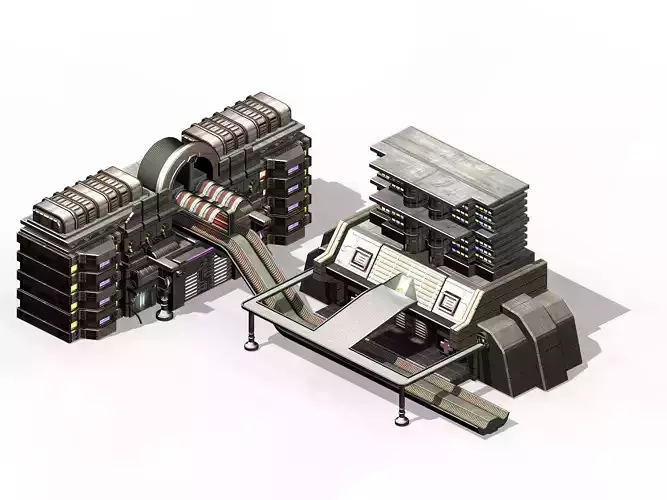 Future World - Residential Area 03 3D model