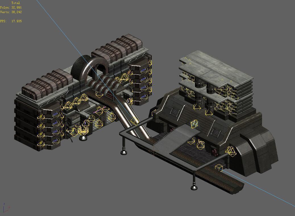 Future World - Residential Area 03 3D model_2