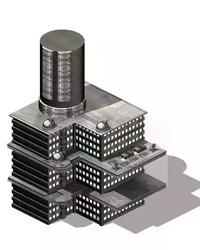 Future World - Residential Area 04 3D model