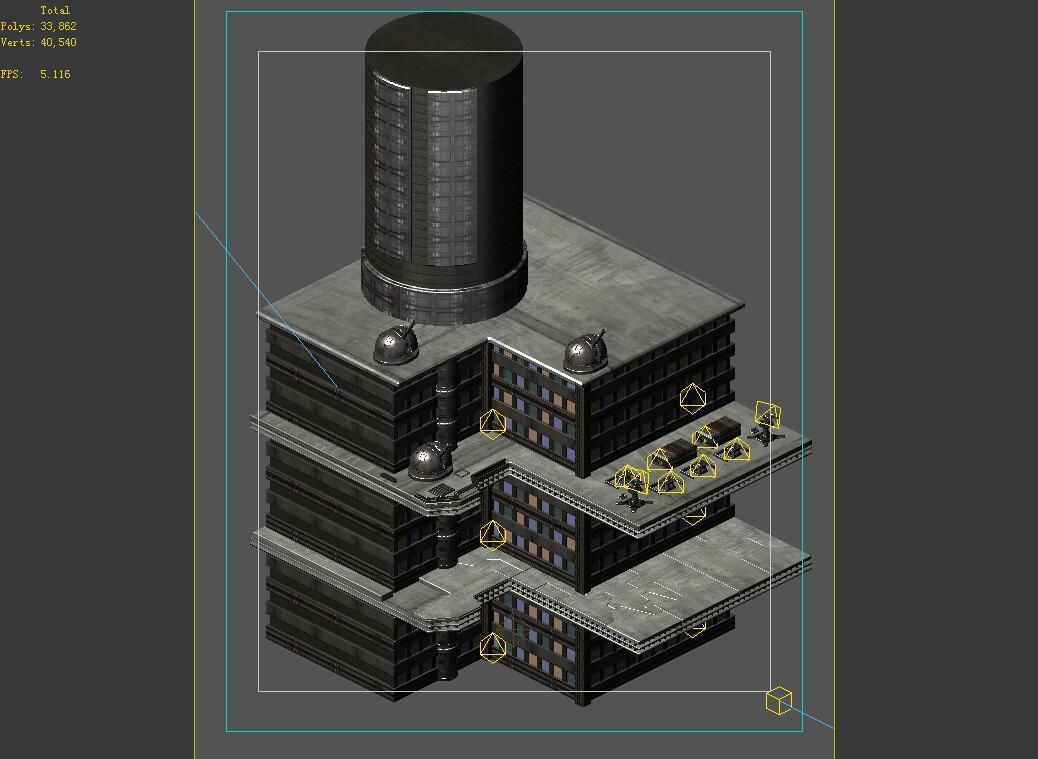 Future World - Residential Area 04 3D model_1