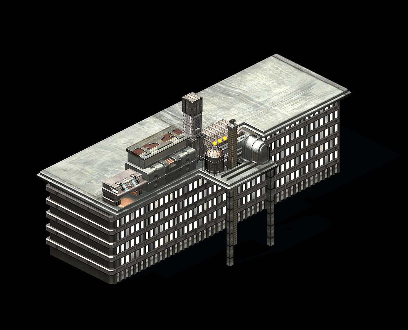 Future World - Residential Area 05 3D model_1