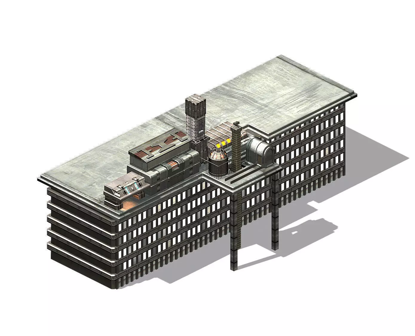 Future World - Residential Area 05 3D model_0