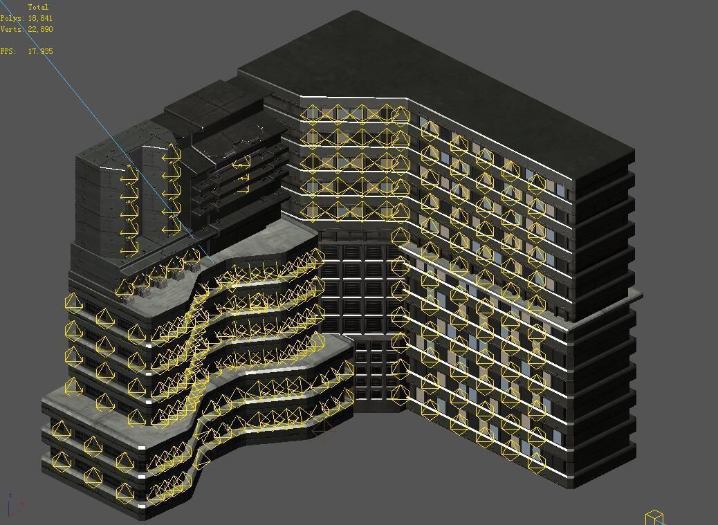 Future World - Residential Area 06 3D model_1