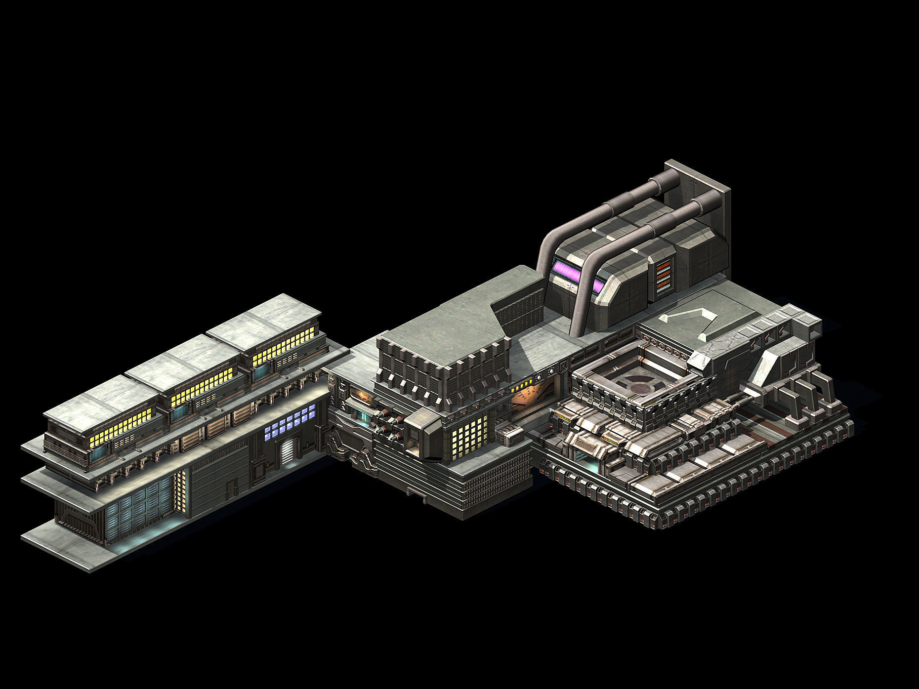 Future World - Residential Area 07 3D model_2