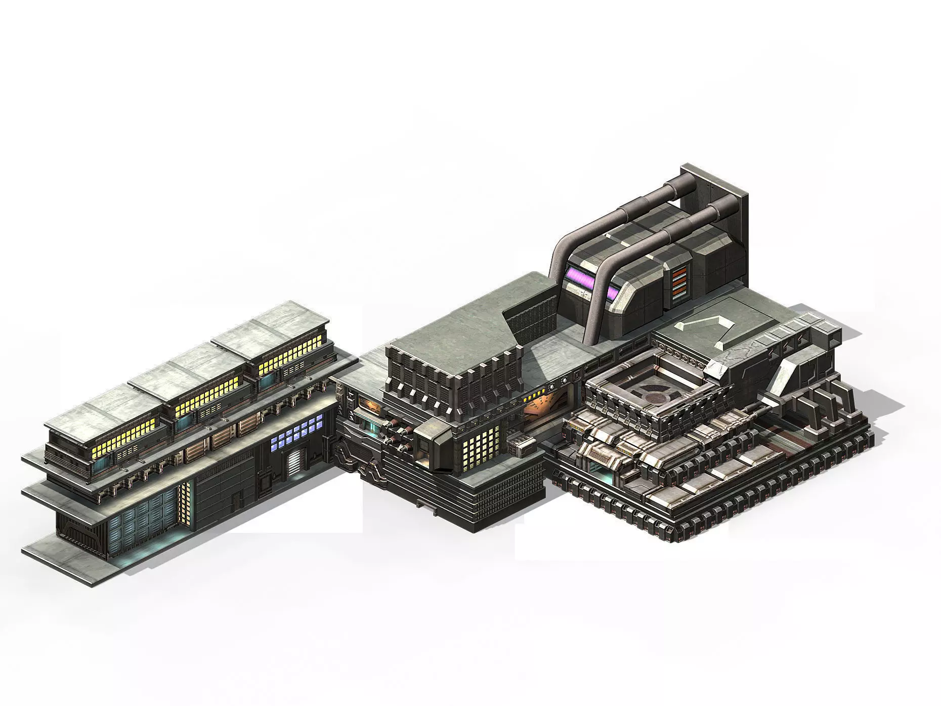 Future World - Residential Area 07 3D model_0