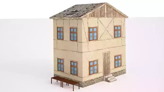 Low Poly Old Building