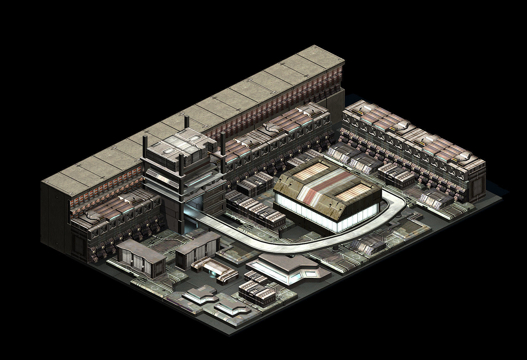 Future World - Residential Area 08 3D model_3