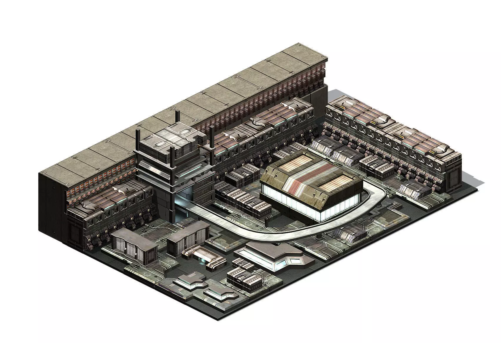 Future World - Residential Area 08 3D model_0