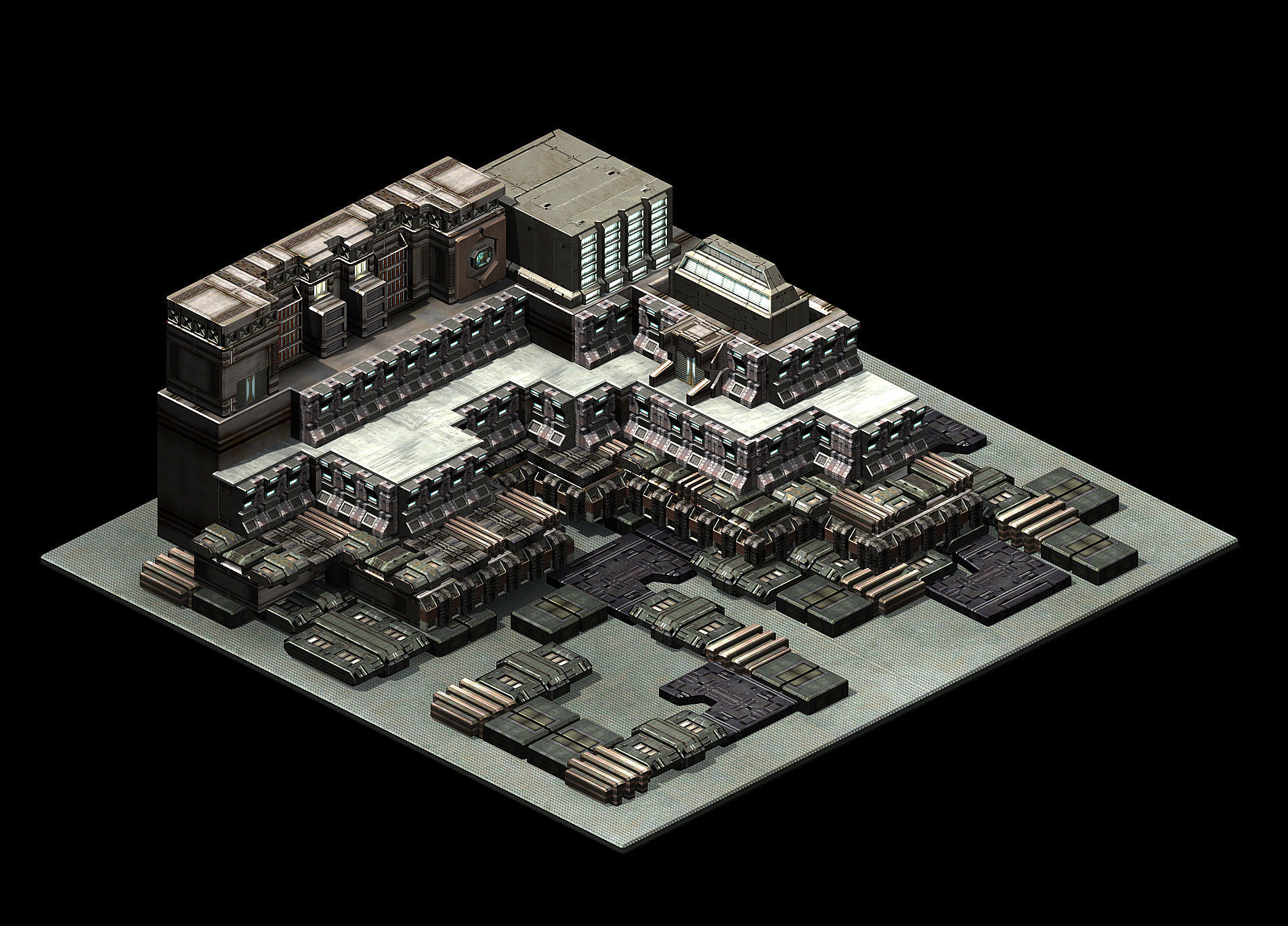 Future World - Residential Area 09 3D model_2