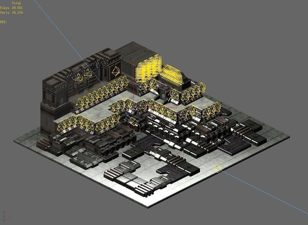 Future World - Residential Area 09 3D model_1