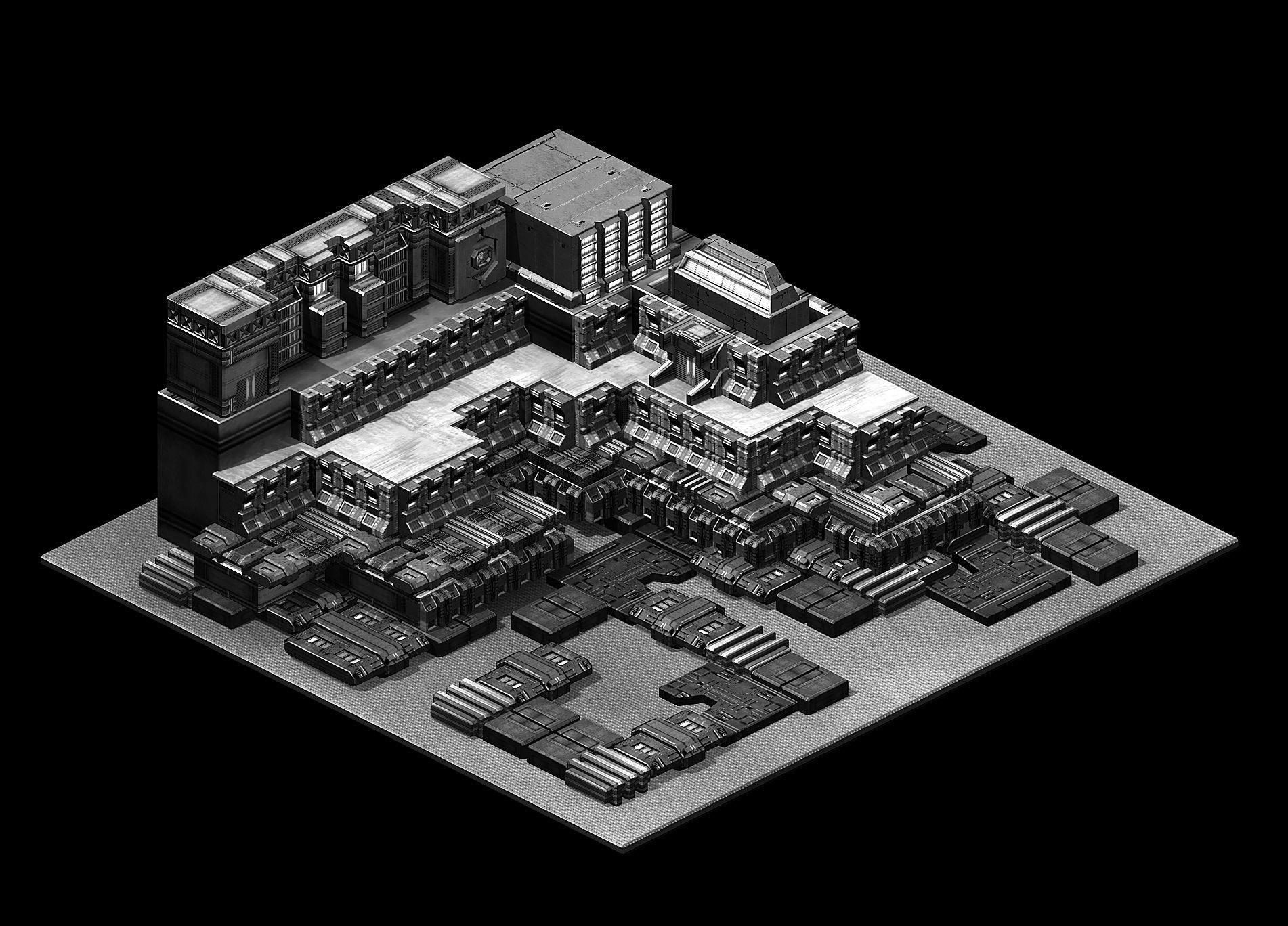 Future World - Residential Area 09 3D model_4