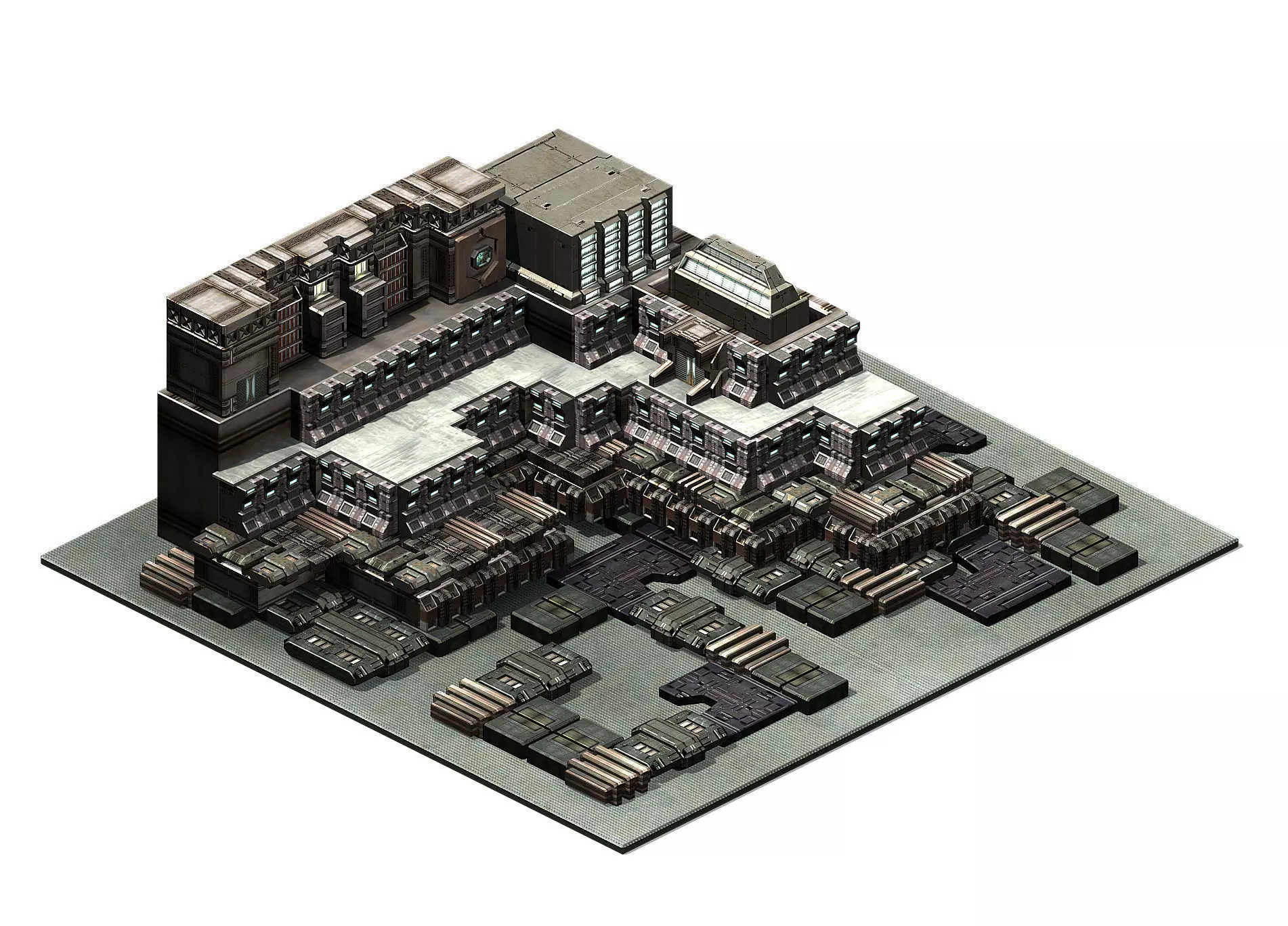 Future World - Residential Area 09 3D model_0