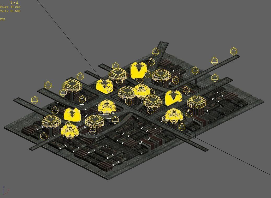 Future World - Residential Area 10 3D model_1