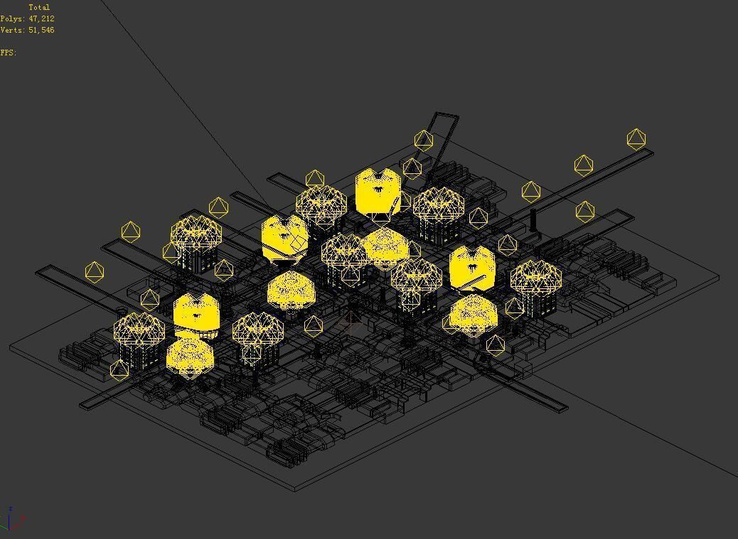 Future World - Residential Area 10 3D model_2
