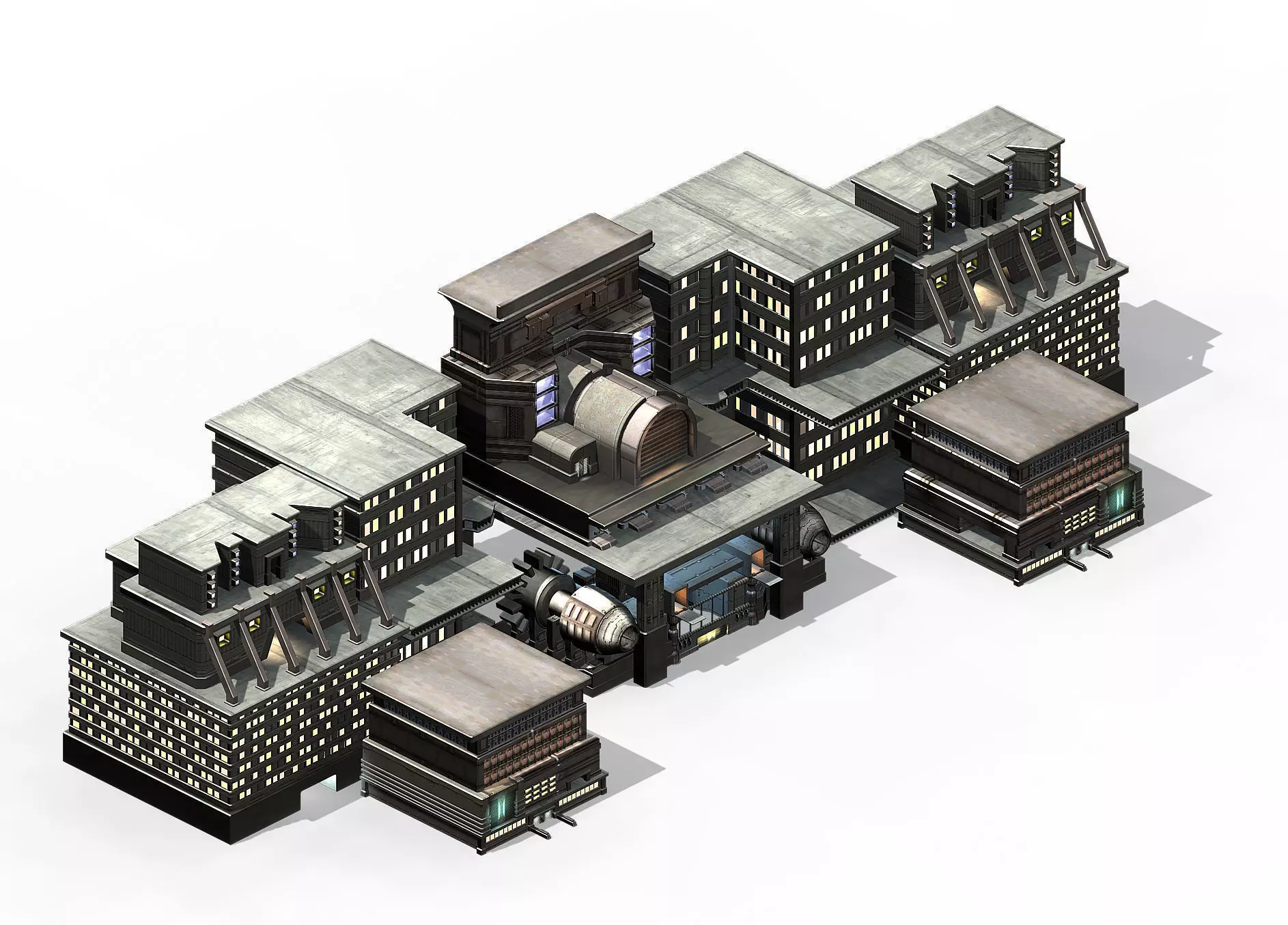 Future World - Residential Area 11 3D model_0