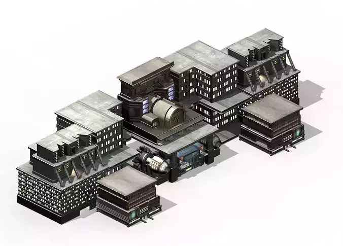 Future World - Residential Area 11 3D model