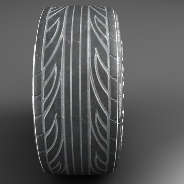 tire with design 3D model_6