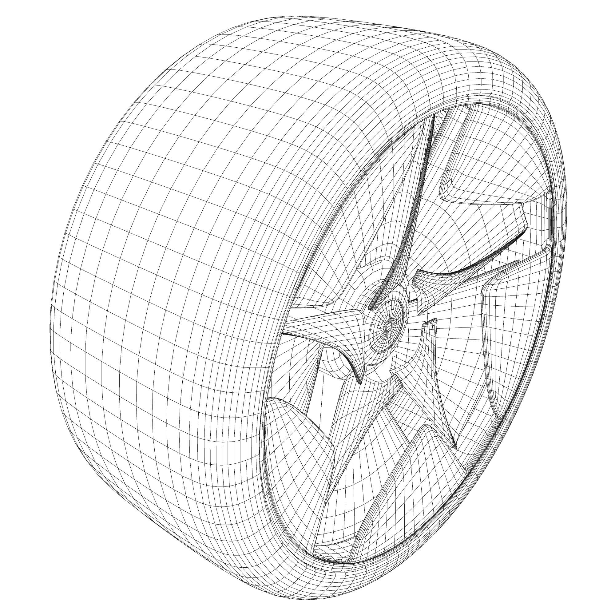 tire with design 3D model_11