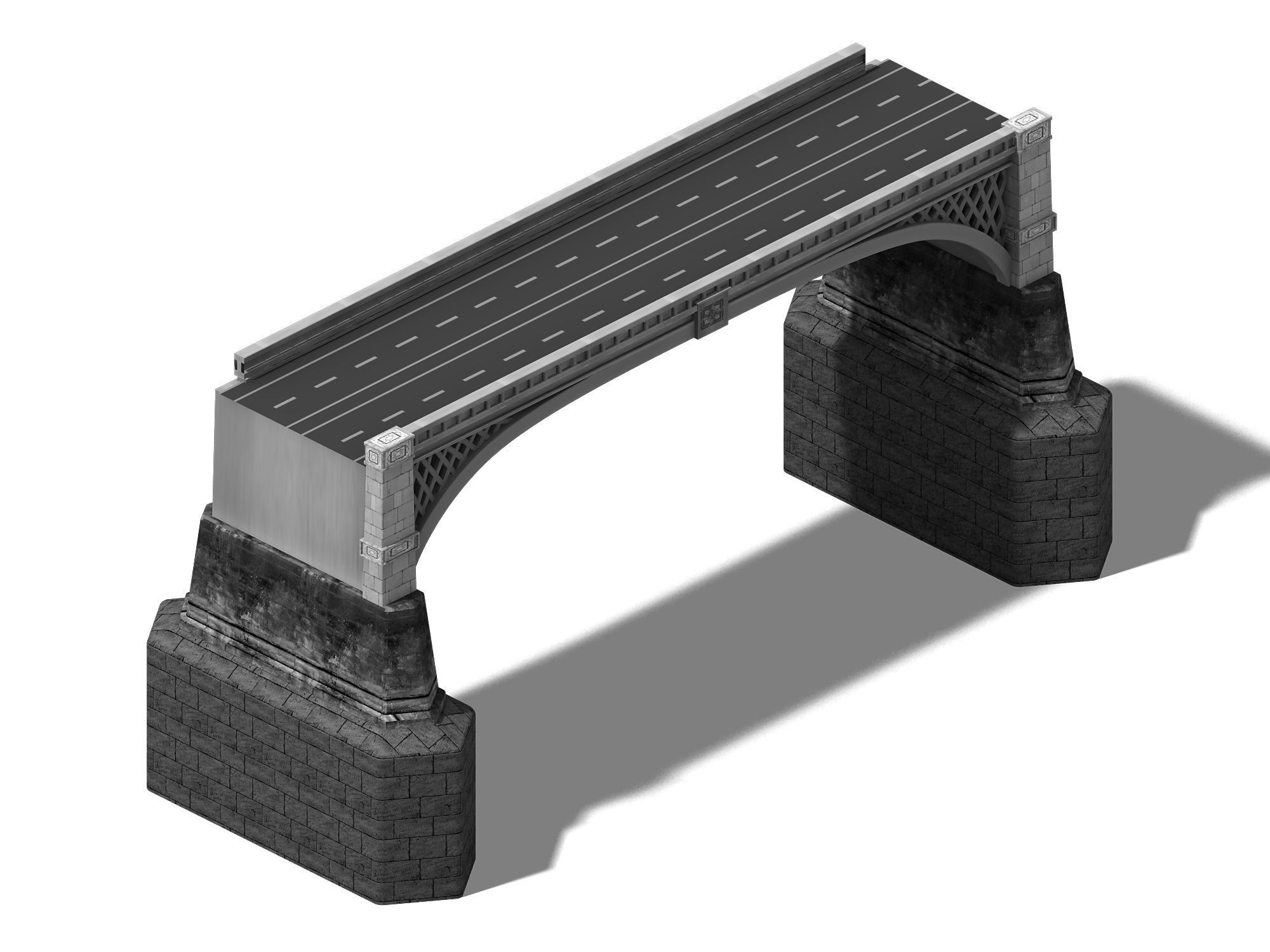 Future World - Bridge Pier 01 3D model_3