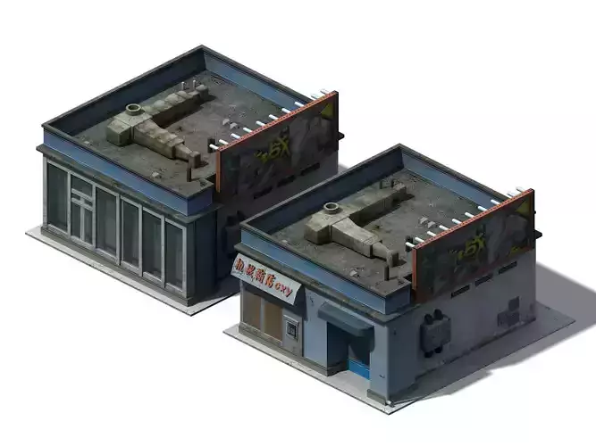 Future World - Business District 01 3D model