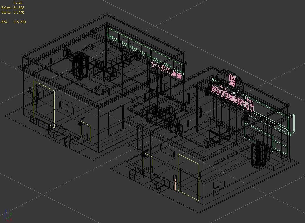 Future World - Business District 02 3D model_2