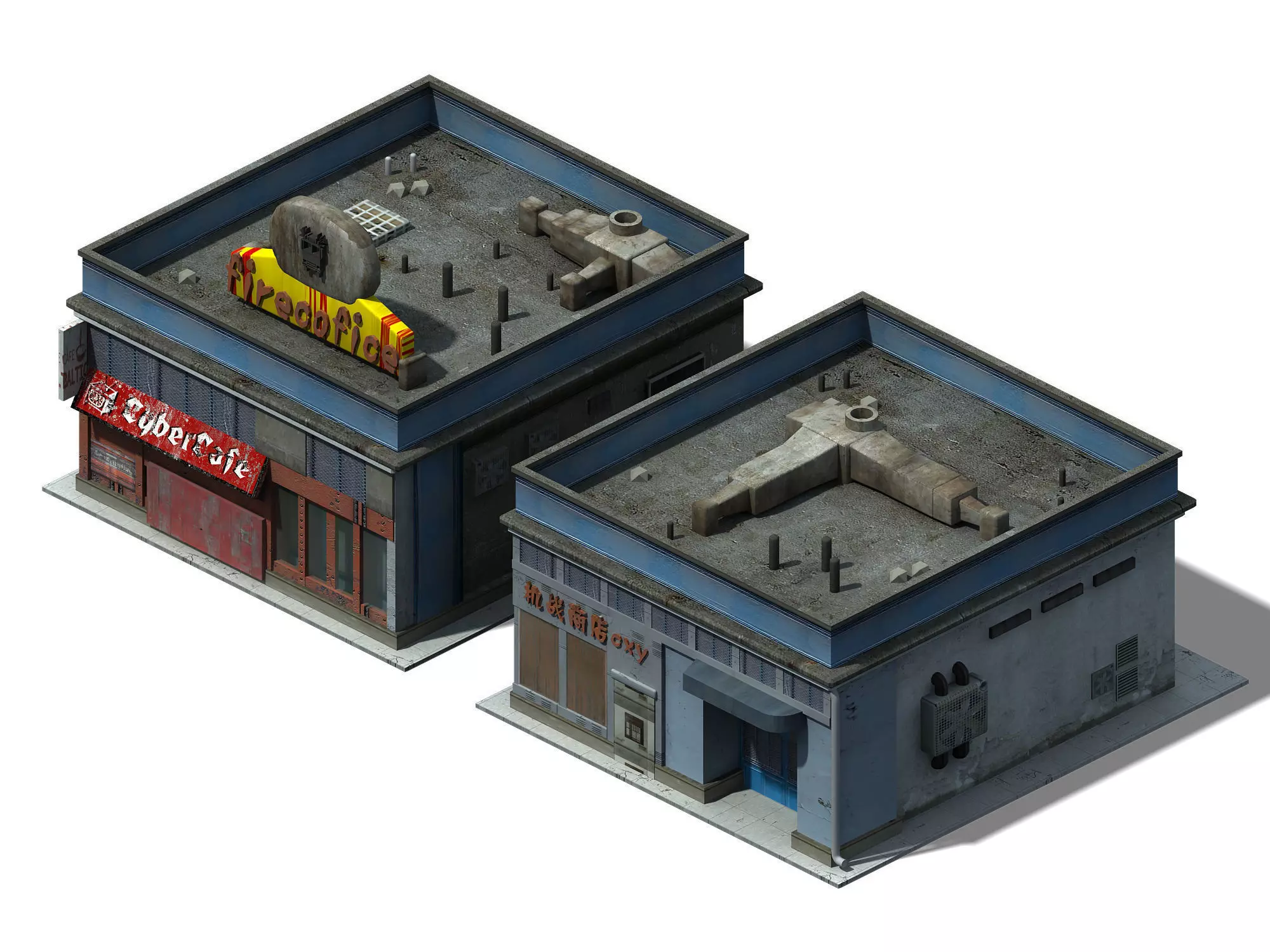 Future World - Business District 02 3D model_0