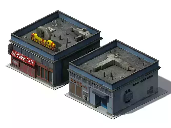 Future World - Business District 02 3D model