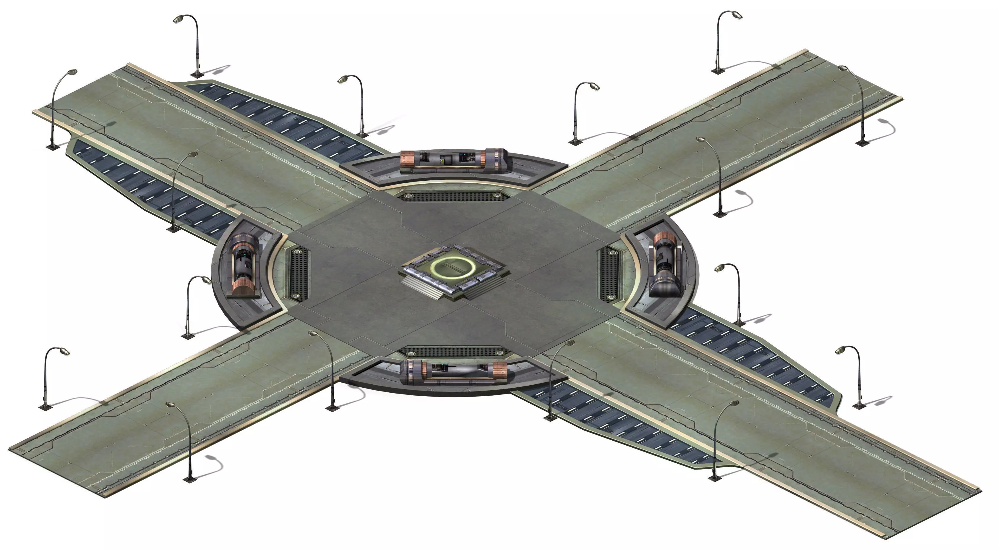 Future World - Crossroads 01 3D model_0