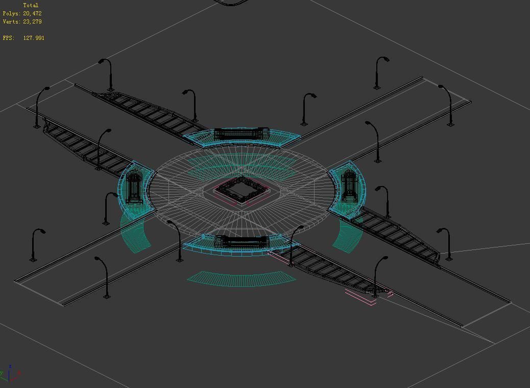 Future World - Crossroads 01 3D model_2