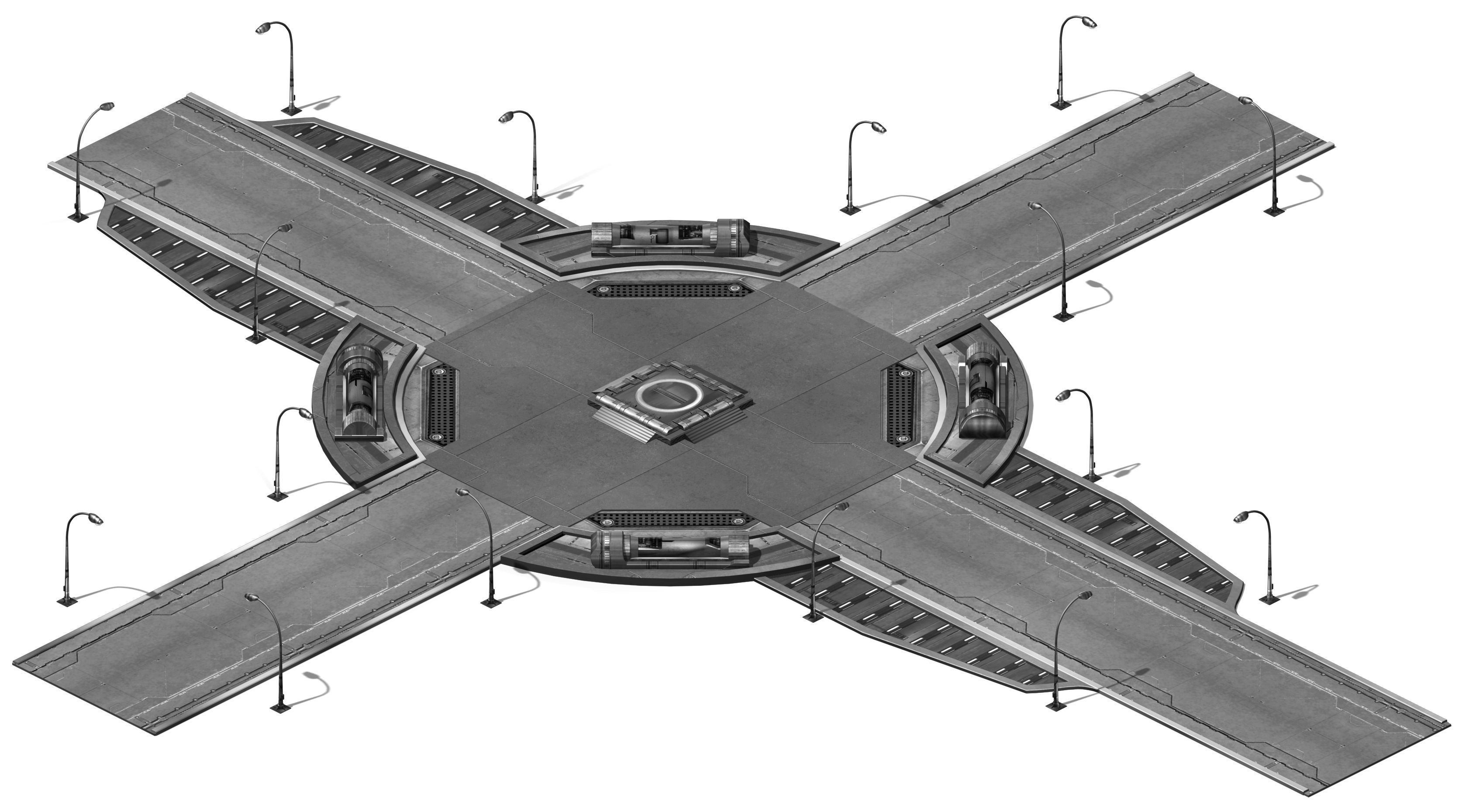 Future World - Crossroads 01 3D model_3
