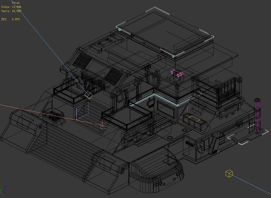 Future World - Market 03 3D model_2