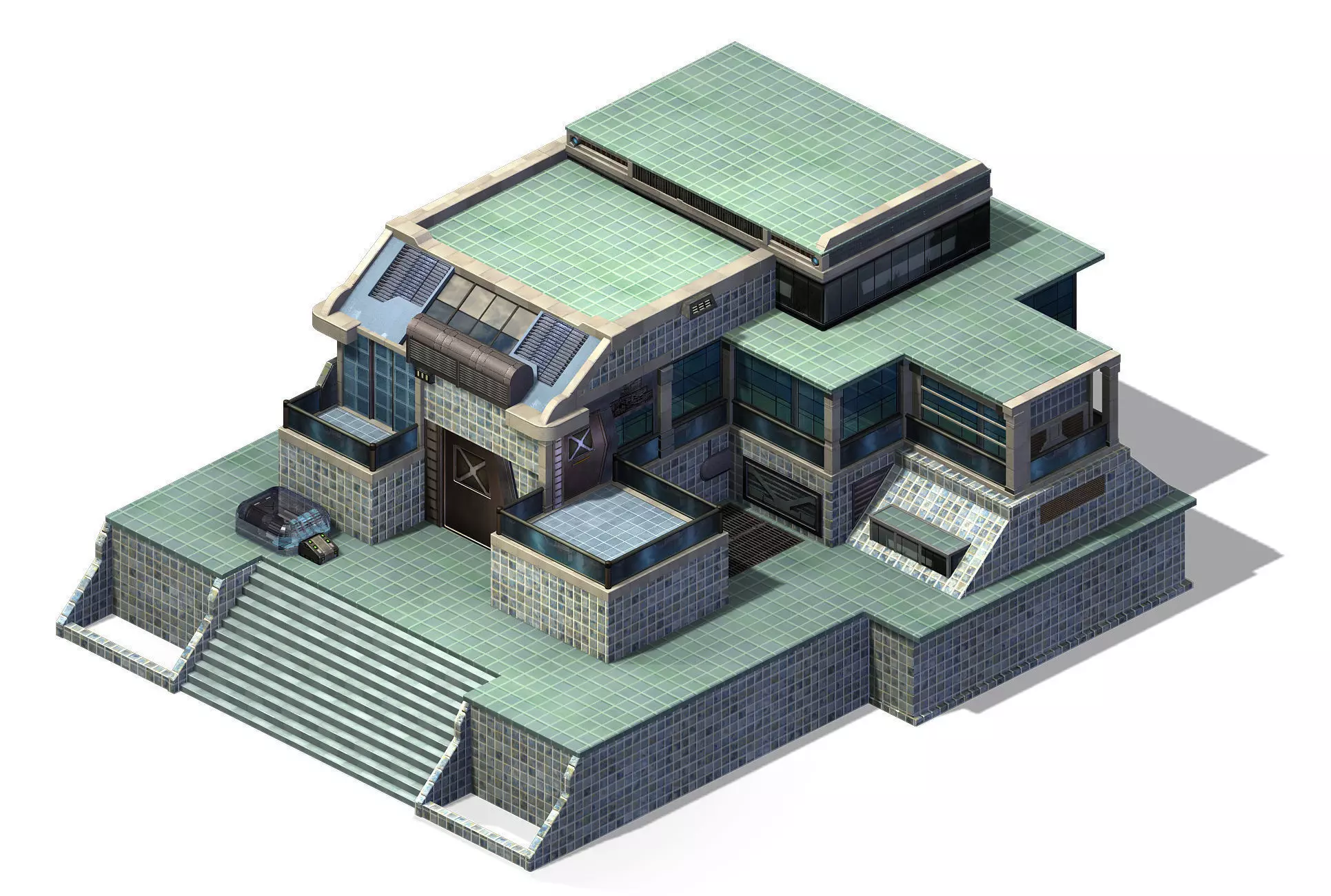 Future World - Market 03 3D model_0