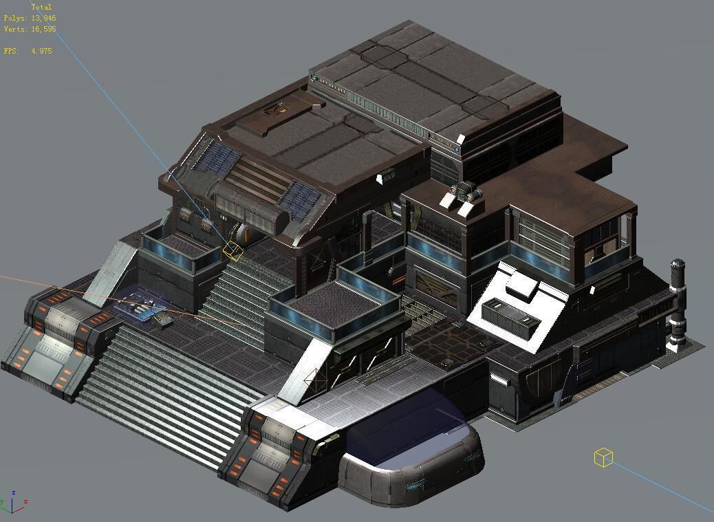 Future World - Market 03 3D model_1