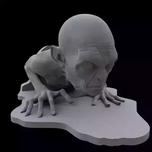 Gollum 2 with High Details  3D print model
