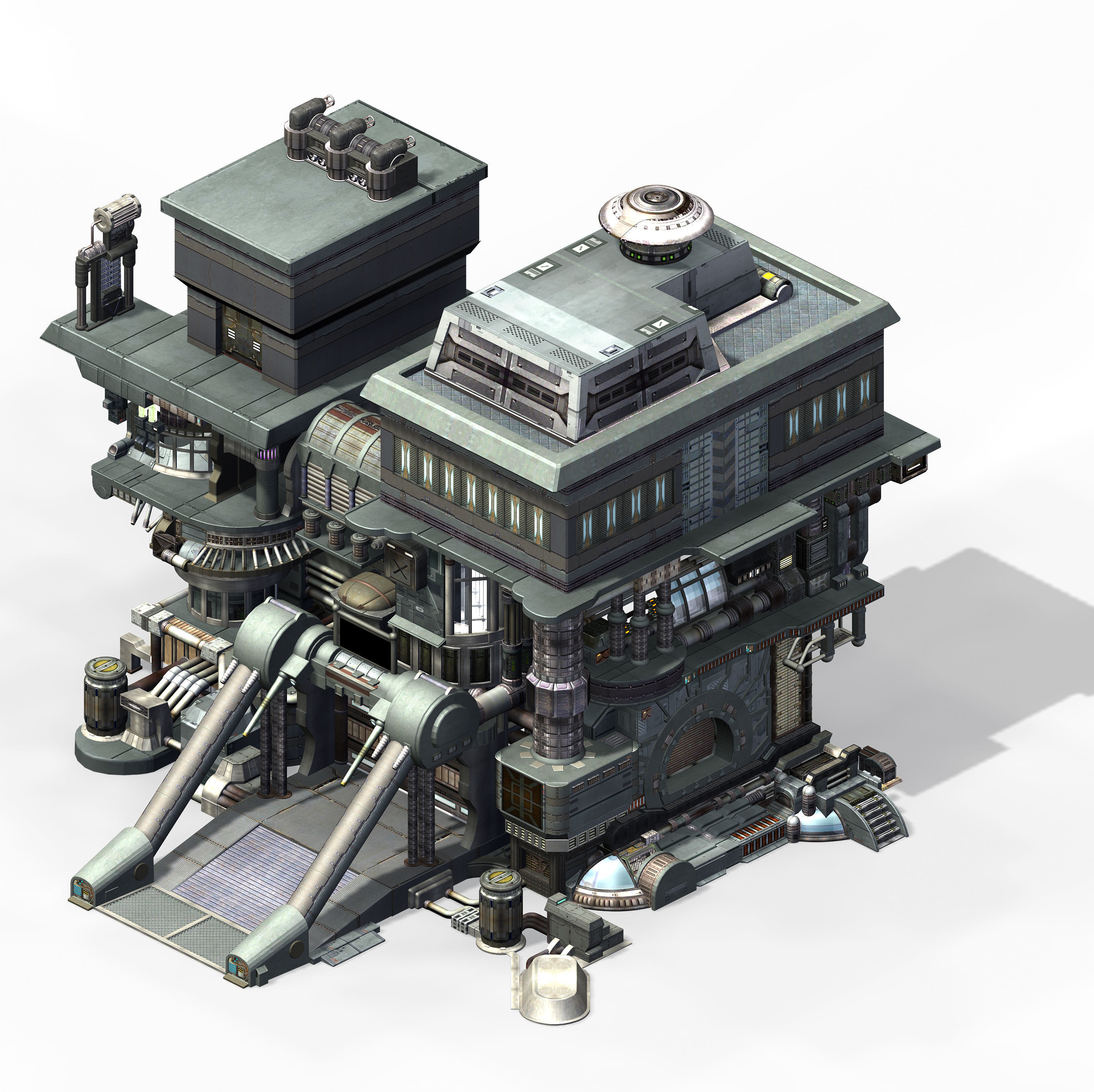 Future World - Institute 01 3D model_2