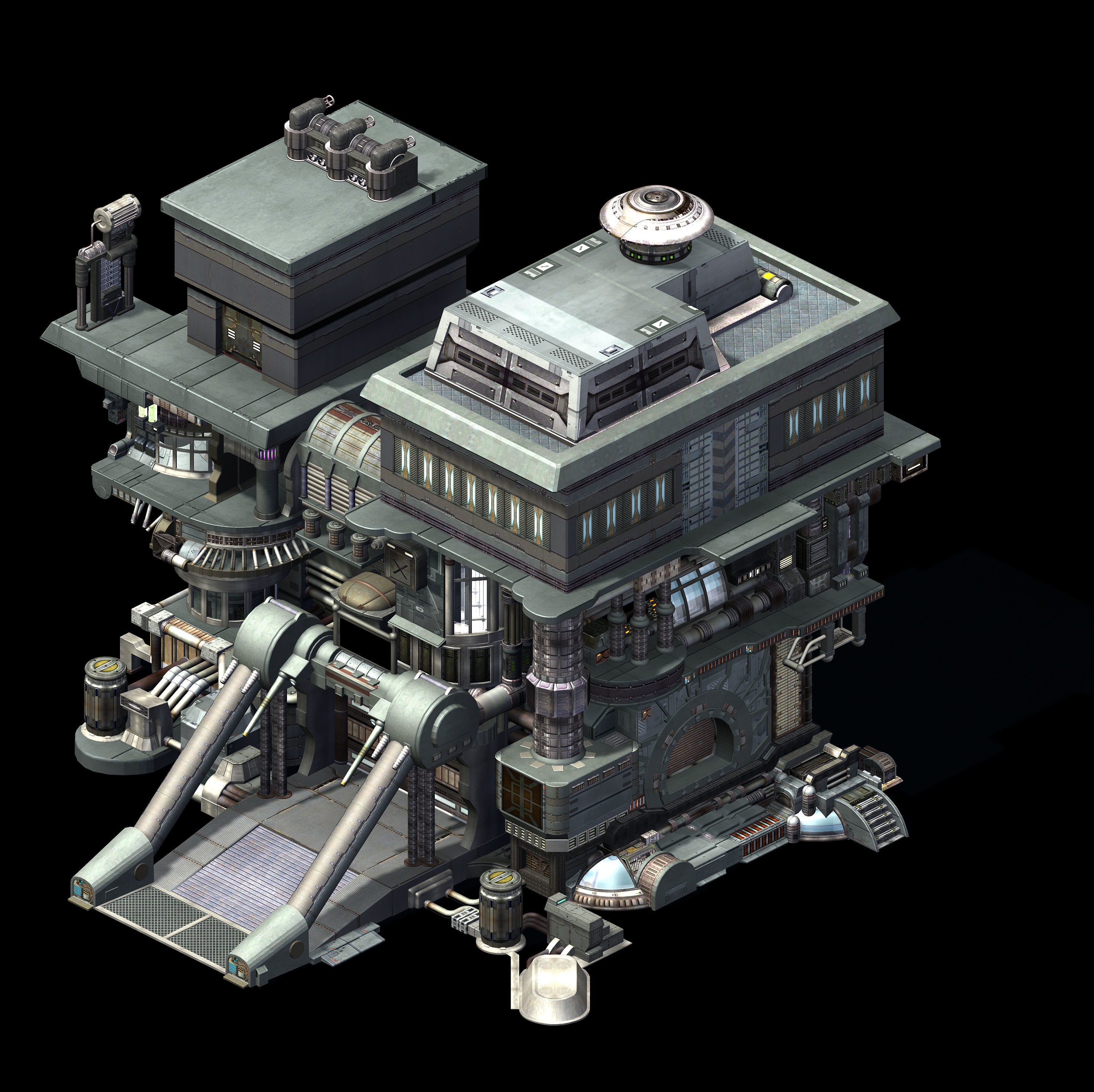 Future World - Institute 01 3D model_4