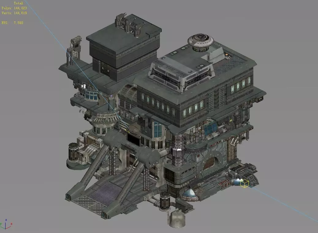 Future World - Institute 01 3D model_0