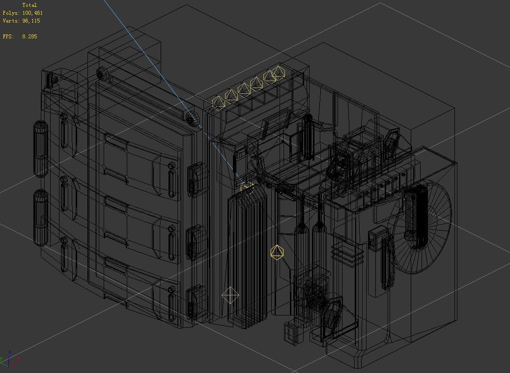 Machinery Factory - Wall 01 3D model_2