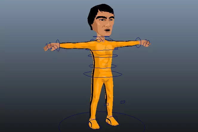Game of Death Bruce Lee Low-poly 3D model_0