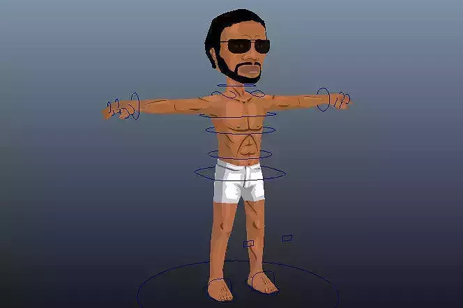 Game of Death Kareem Jabbar Low-poly 3D model