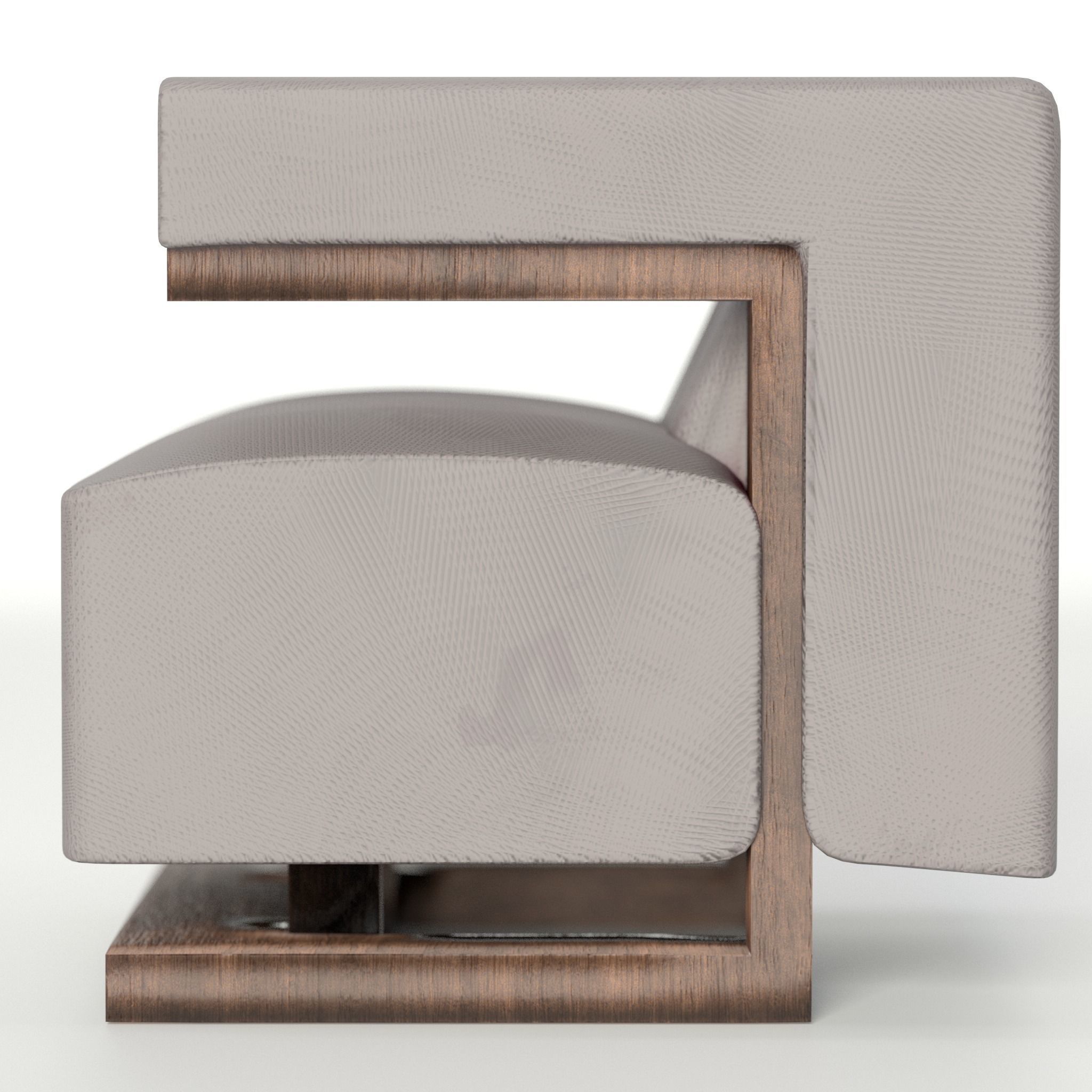 Bauhaus Armchair F51 Walter Gropius 3D model_2