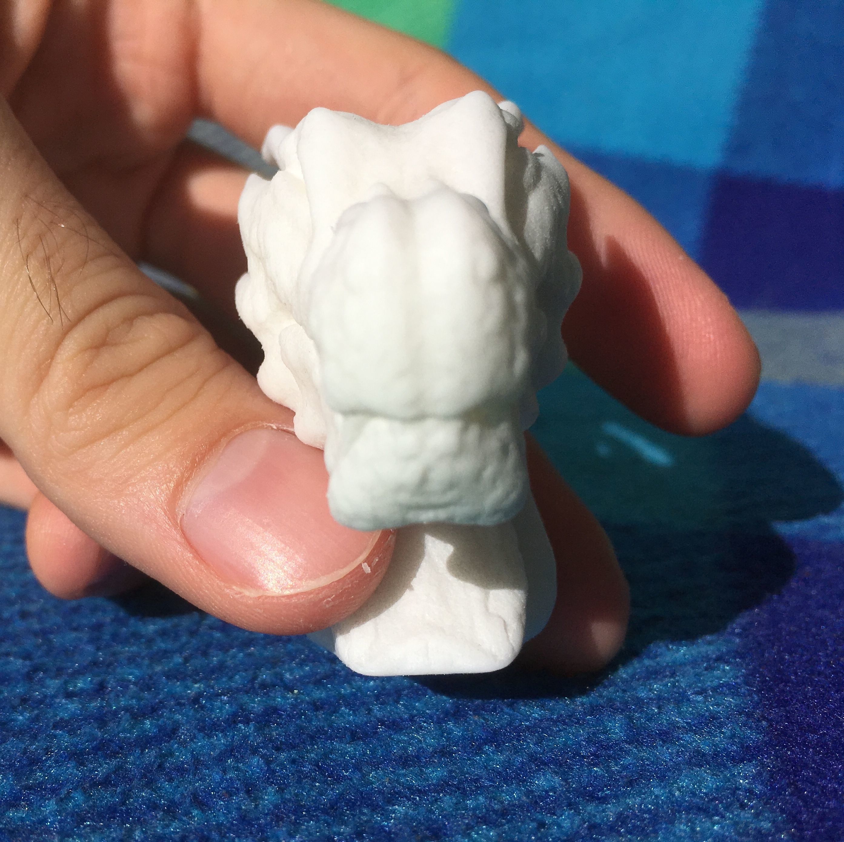 Fantasy Dragon Head high and lowpoly and 3d-print Free low-poly 3D model_39