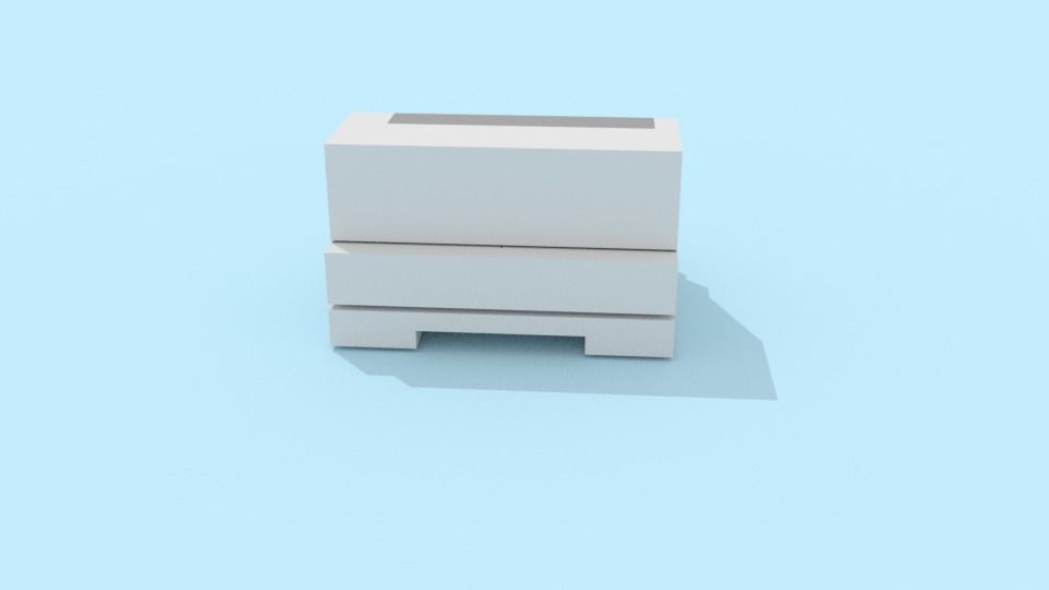 Machine atm Low-poly 3D model_2