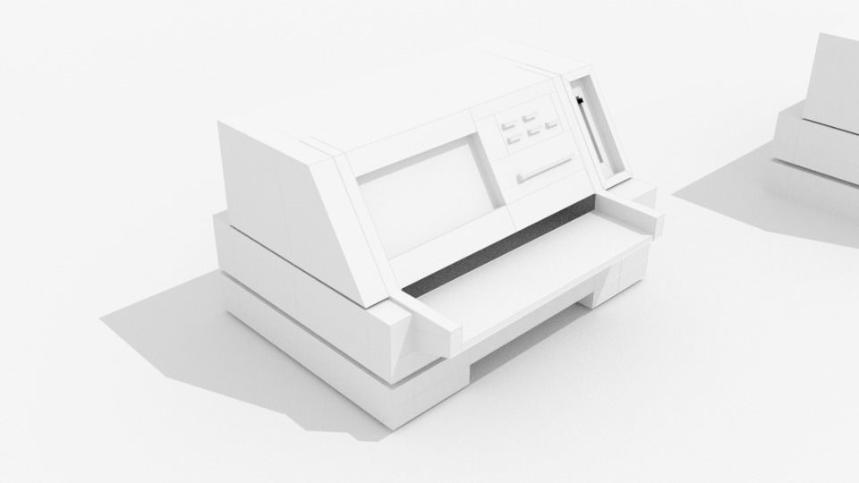 Machine atm Low-poly 3D model_4